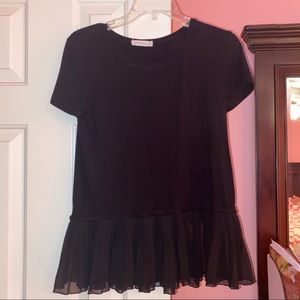ruffle hem top